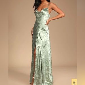 Sage green maxi dress Lulu’s